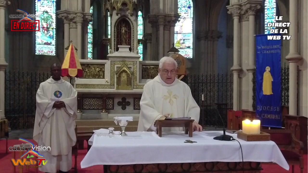 Messe à la Basilique Sainte-Maxellende de Caudry Dimanche 29  Novembre 2020   - www.caudrevision.fr