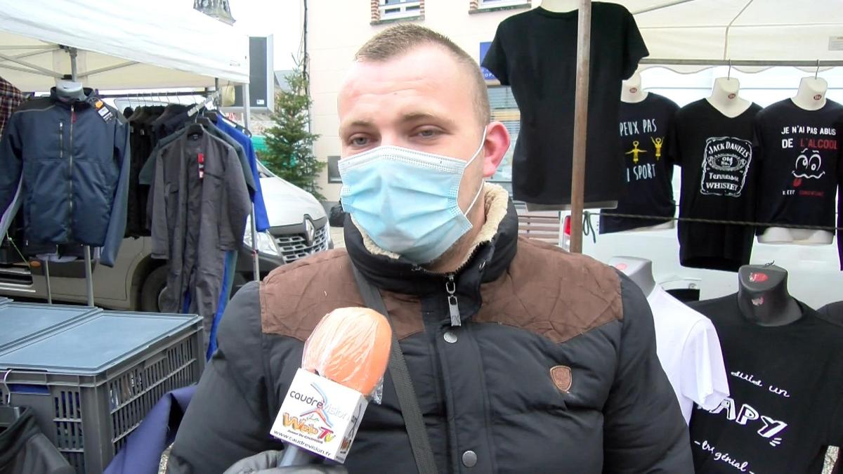 Marché de Caudry Vendredi 4 Décembre 2020   - www.caudrevision.fr