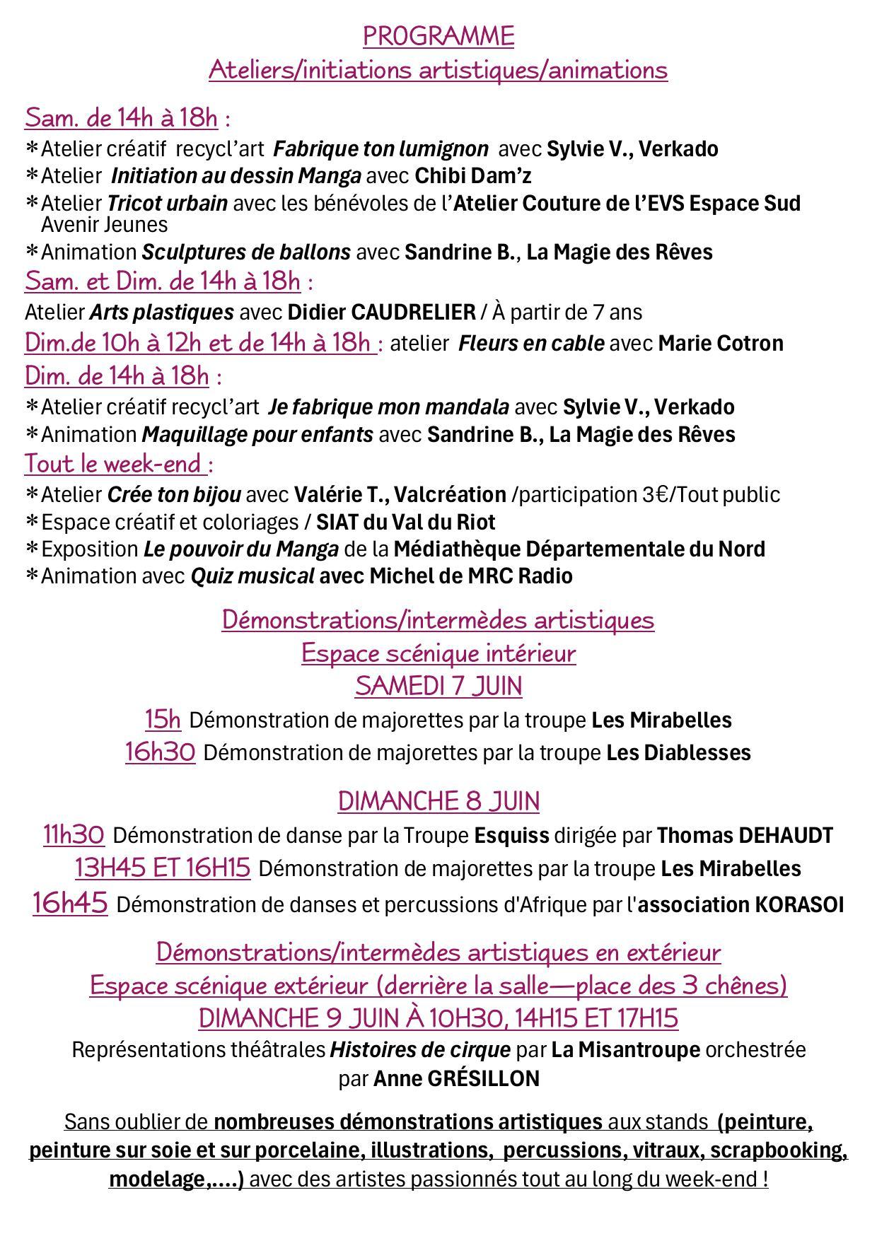 Programme 2025 images 2