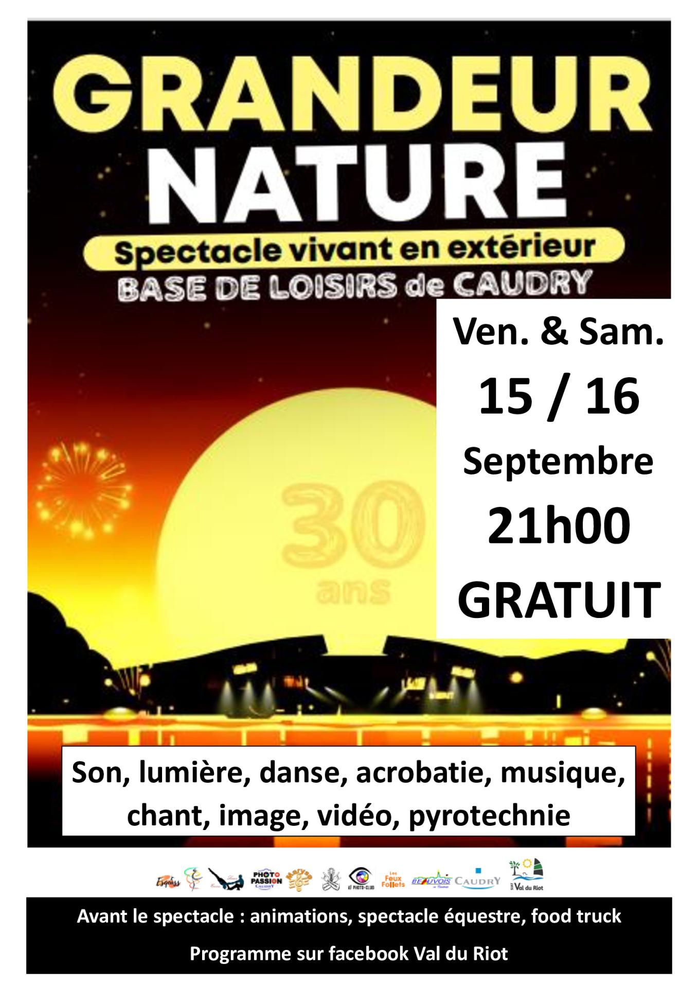 Visuel calicots affiches et flyers spectacle 30 ans base